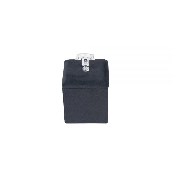 뉴 벨벳 사각 조절 반지 진열대 블랙 소 4.5x4.5x7.5cm