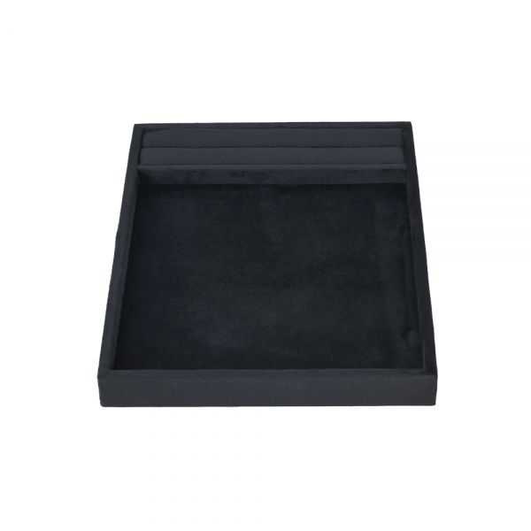 뉴 벨벳 서비스판 반지 다용도 진열대 블랙 20x25x2.5cm
