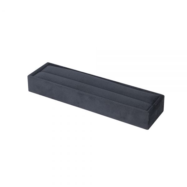 뉴 벨벳 1줄 반지 진열대 블랙 20x5.5x2.5cm