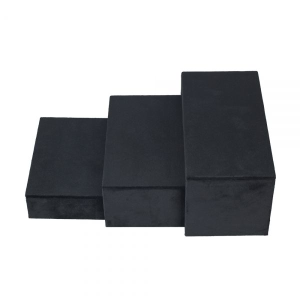 뉴 벨벳 ㄷ자 조절 3단 다용도 진열대 블랙 20x10x10cm