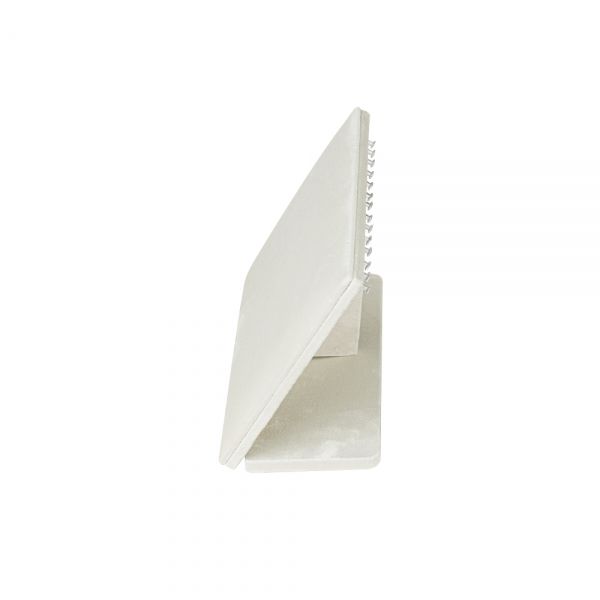 뉴 벨벳 경사 목걸이 진열대 아이보리 소 25x12x18cm