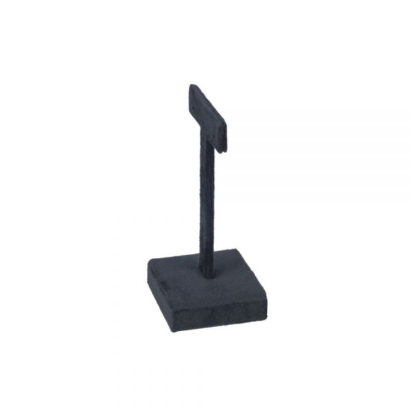 뉴 벨벳 일자 T형 귀걸이 진열대 블랙 소 5x4.5x10.5cm