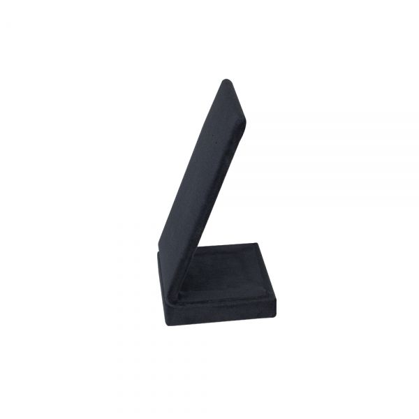 뉴 벨벳 고급 사각 L형 귀걸이 진열대 블랙 6x5.5x10.5cm