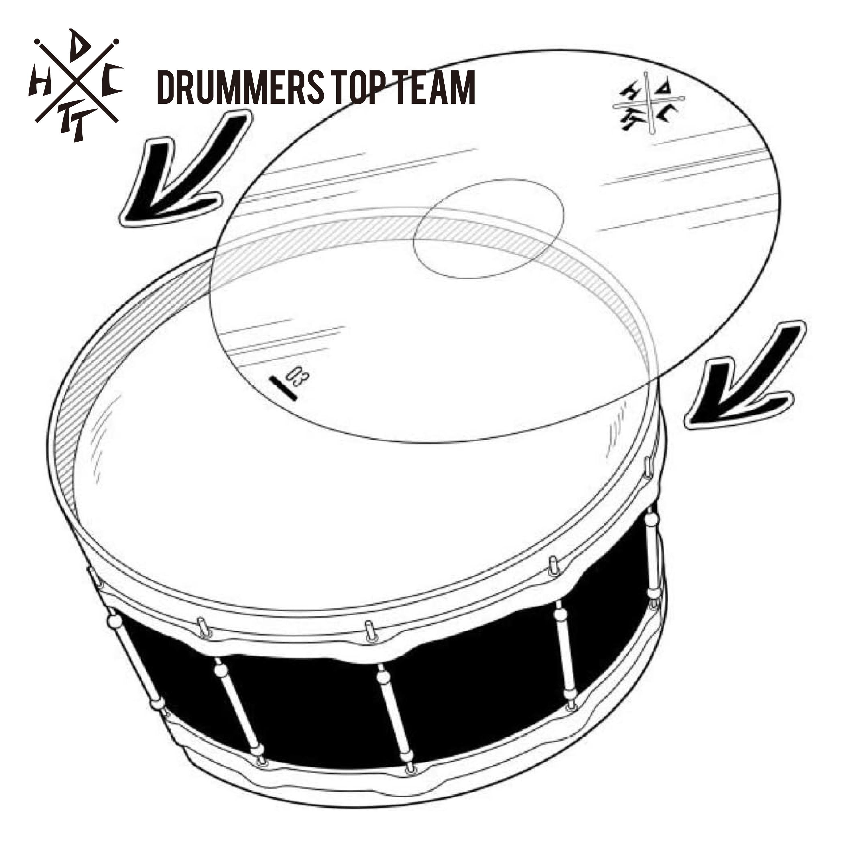 DTT 이펙트 시트 14인치 스네어용 ~EFFECT SHEET FOR 14inch SNARE~