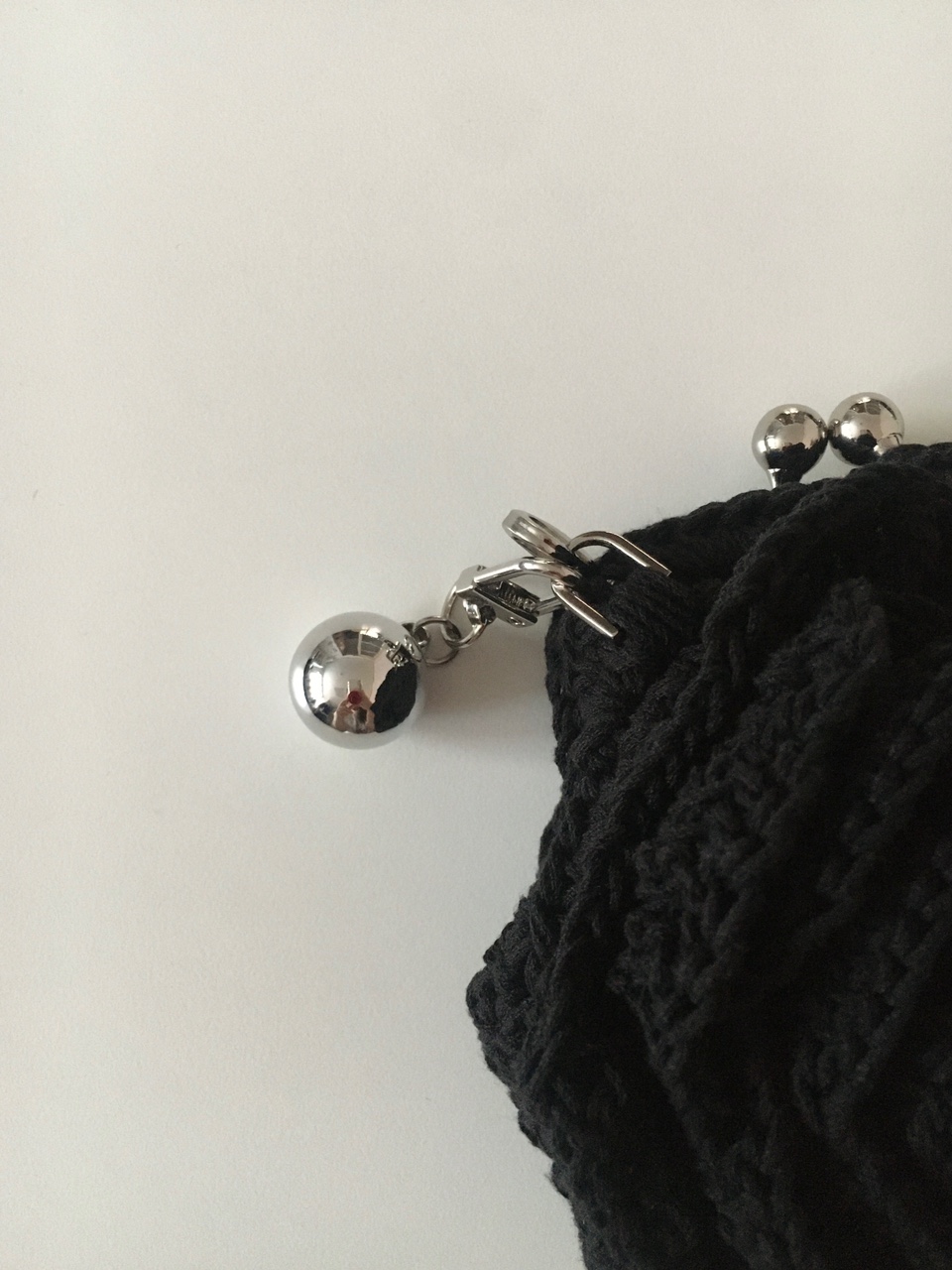 Silver ball keyring