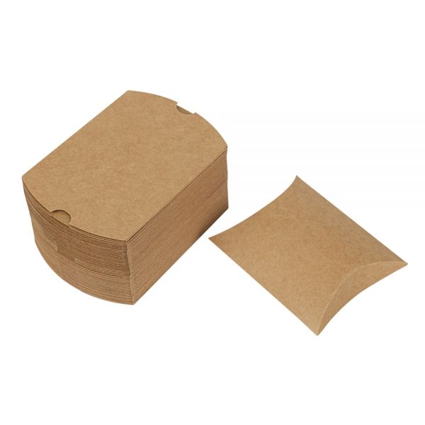 크라프트 베개상자 선물 포장 주얼리 케이스 와이드형 13x10x3cm 50장