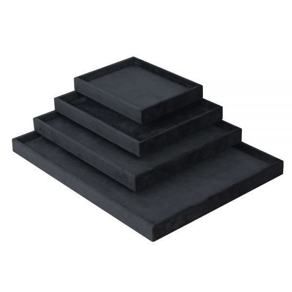 뉴벨벳 민판 악세사리 다용도 진열대 블랙 20x15x2.5cm