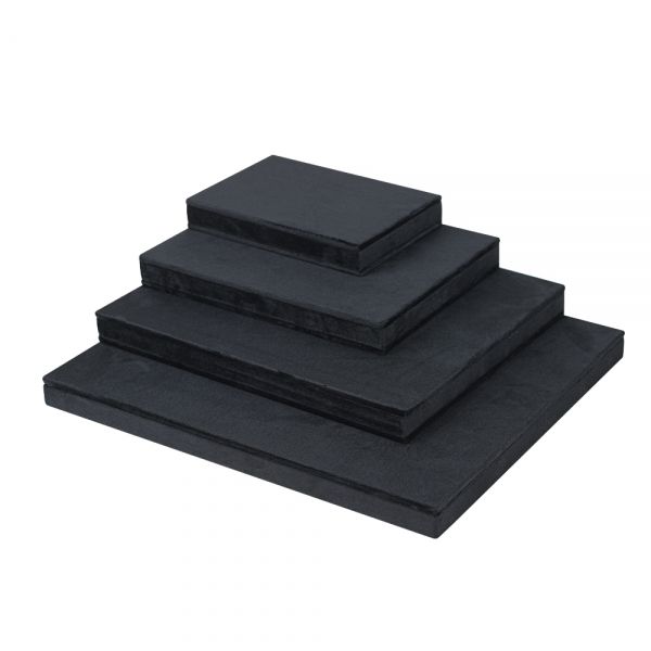 뉴벨벳 목침 다용도 진열대 블랙 특대 30x25x2cm