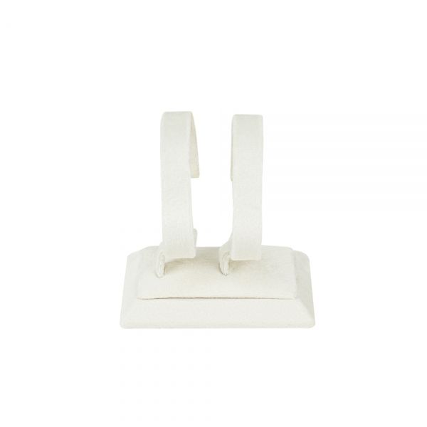 뉴 벨벳 2조 팔찌 시계 진열대 아이보리 8.5x7x9cm