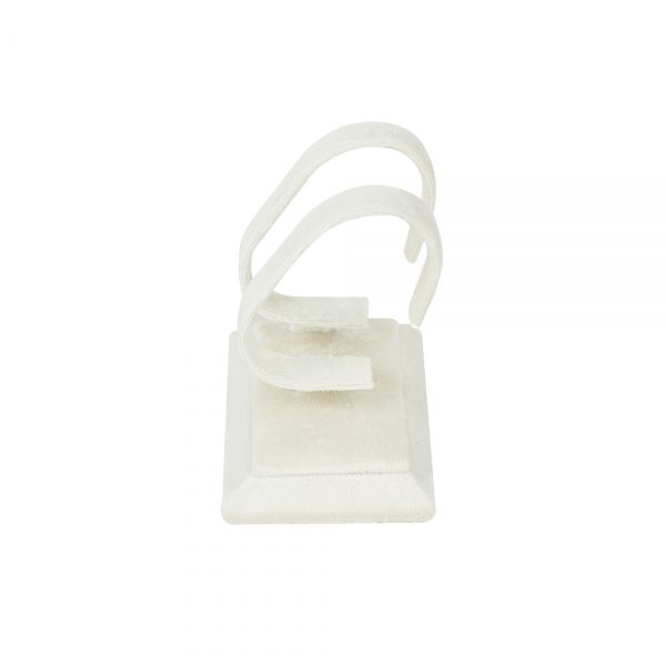 뉴 벨벳 2조 팔찌 시계 진열대 아이보리 8.5x7x9cm
