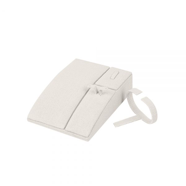 린넨 사각 팔찌 세트 C형 진열대 베이지 10x13.5x7cm