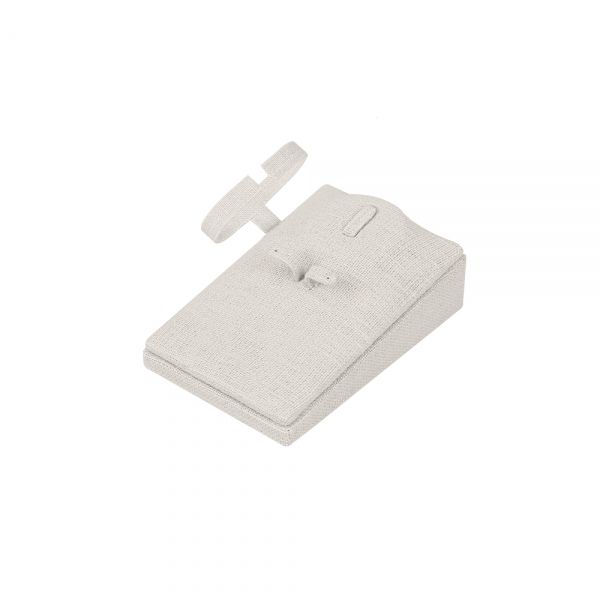 린넨 사각 팔찌 세트 진열대 베이지 소 7.5x11.5x7cm