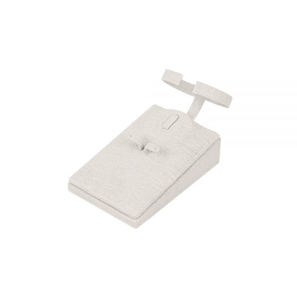 린넨 사각 팔찌 세트 진열대 베이지 소 7.5x11.5x7cm