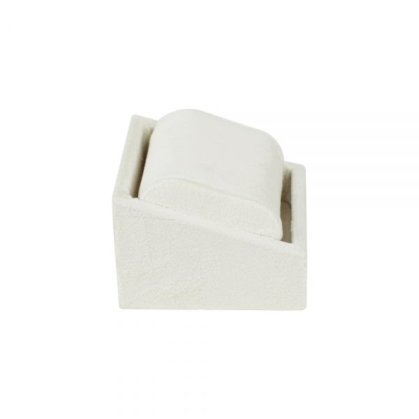 뉴 벨벳 사각 1구 쿠션 팔찌 시계 진열대 아이보리 9X9x7cm