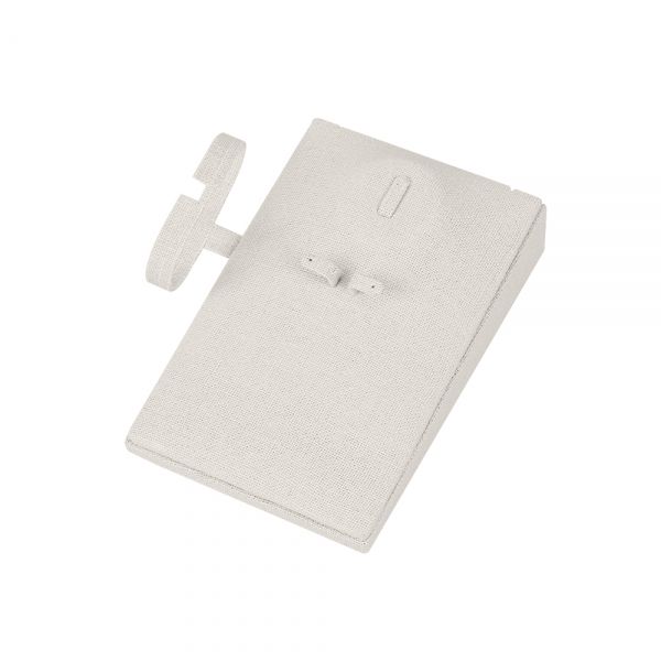 린넨 사각 팔찌 세트 진열대 베이지 대 10x15x7cm