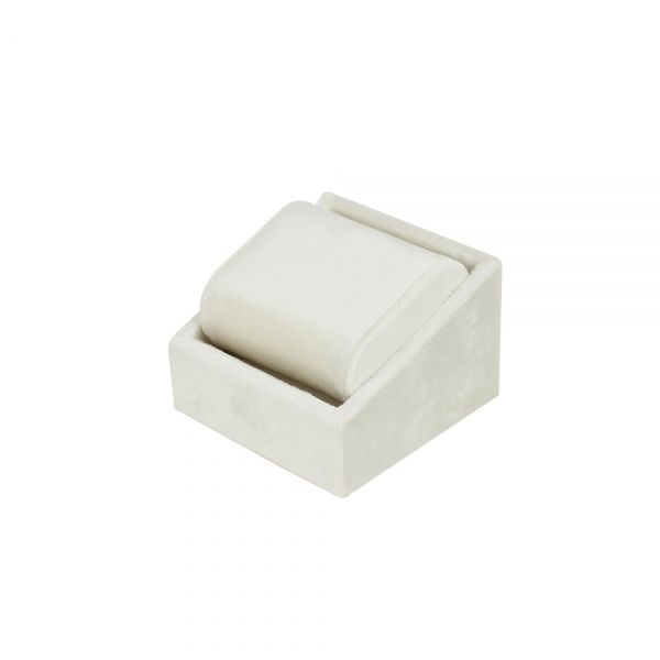 뉴 벨벳 사각 1구 쿠션 팔찌 시계 진열대 아이보리 9X9x7cm