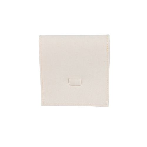 고급 사각 덮개형 세트 주얼리 주머니 파우치 아이보리 8.5x3x8.5cm 2장