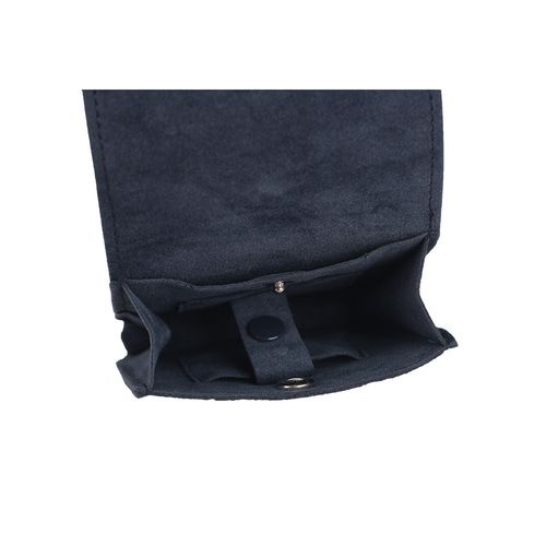 고급 사각 덮개형 세트 주얼리 주머니 파우치 네이비 8.5x3x8.5cm 2장