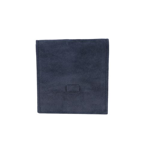 고급 사각 덮개형 세트 주얼리 주머니 파우치 네이비 8.5x3x8.5cm 2장