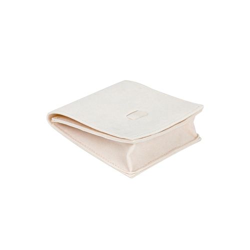 고급 사각 덮개형 세트 주얼리 주머니 파우치 아이보리 8.5x3x8.5cm 2장