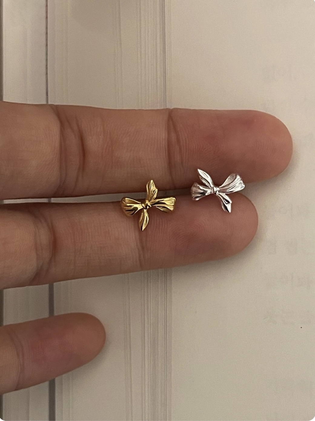 925silver • Ribbon earring 02