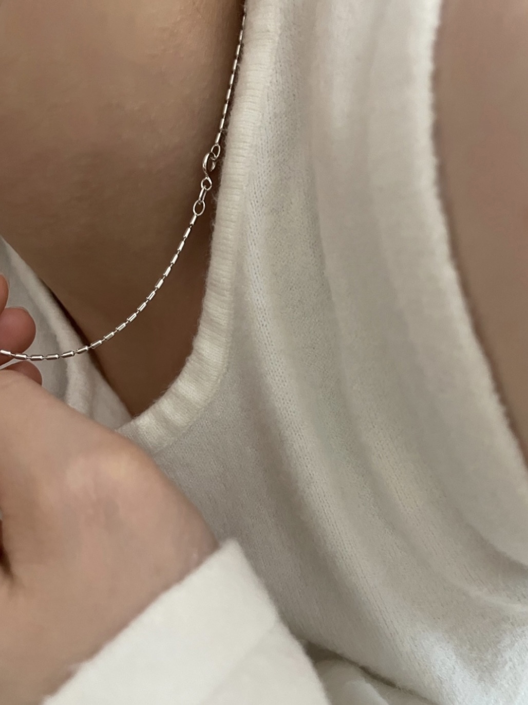 925silver • Plain necklace 01
