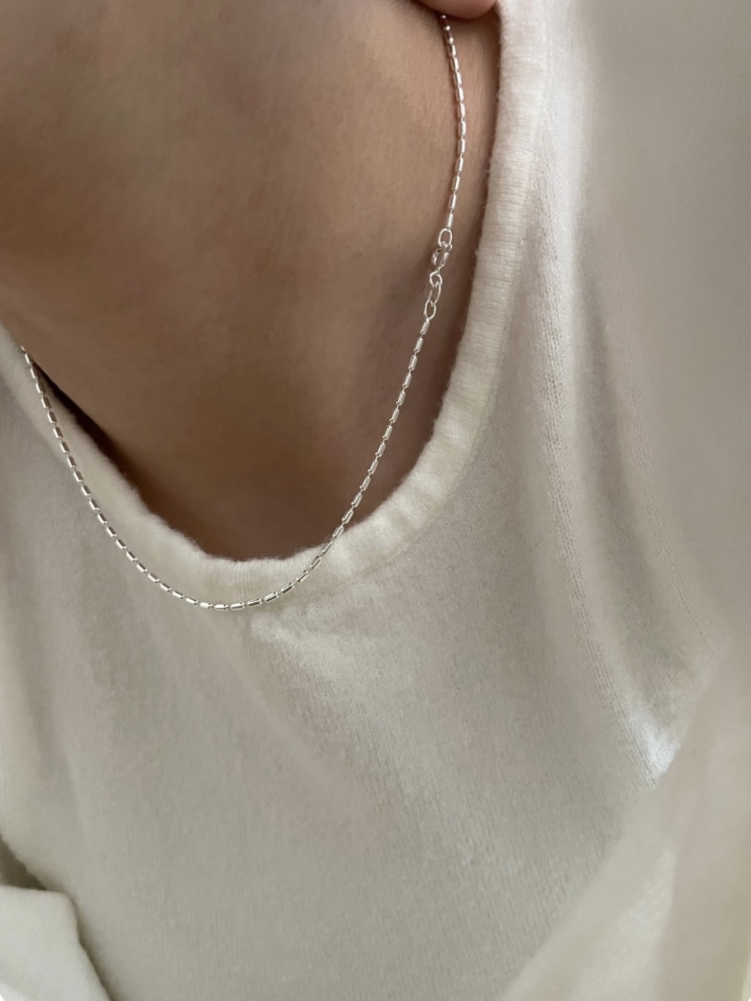 925silver • Plain necklace 01