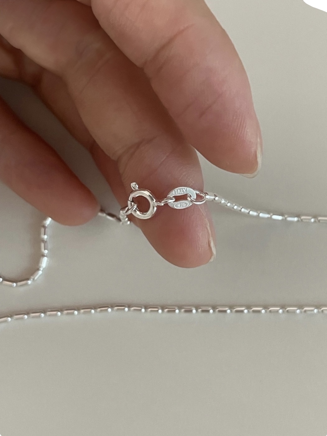 925silver • Plain necklace 01