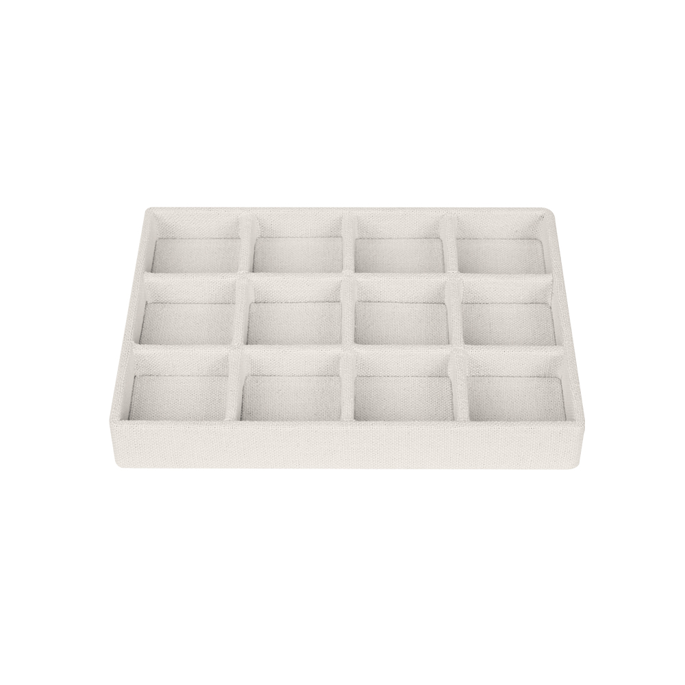 린넨 나눔 12칸 다용도 진열대 베이지 소 20x15x2.5