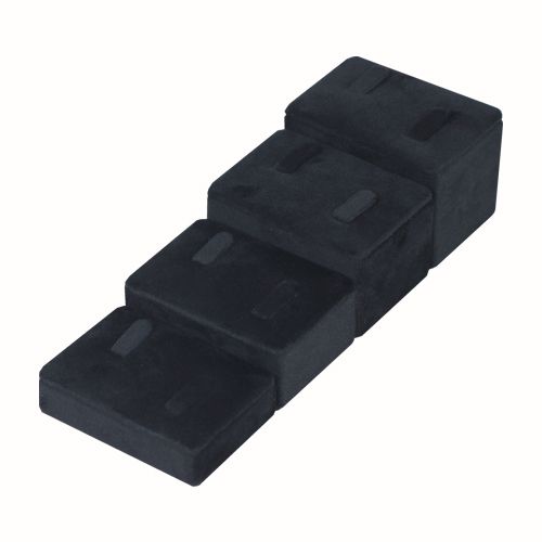 뉴벨벳 커플 4단 반지 진열대 블랙 6x18x5cm