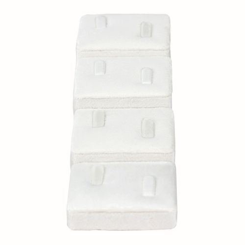 뉴벨벳 커플 4단 반지 진열대 아이보리 6x18x5cm