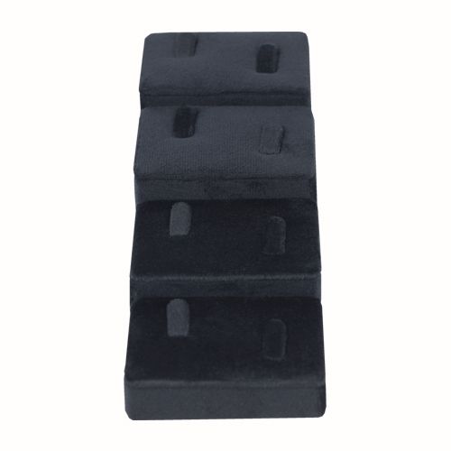 뉴벨벳 커플 4단 반지 진열대 블랙 6x18x5cm