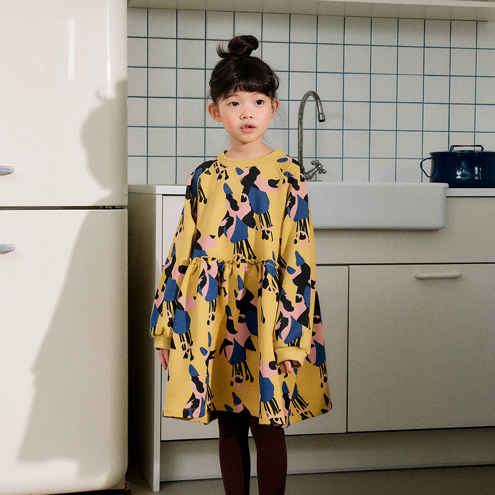 FLOWER SWEAT DRESS
