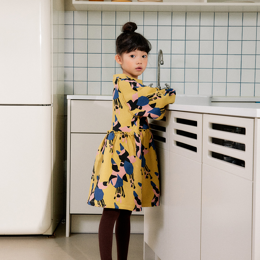 FLOWER SWEAT DRESS