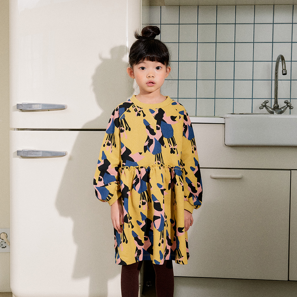 FLOWER SWEAT DRESS
