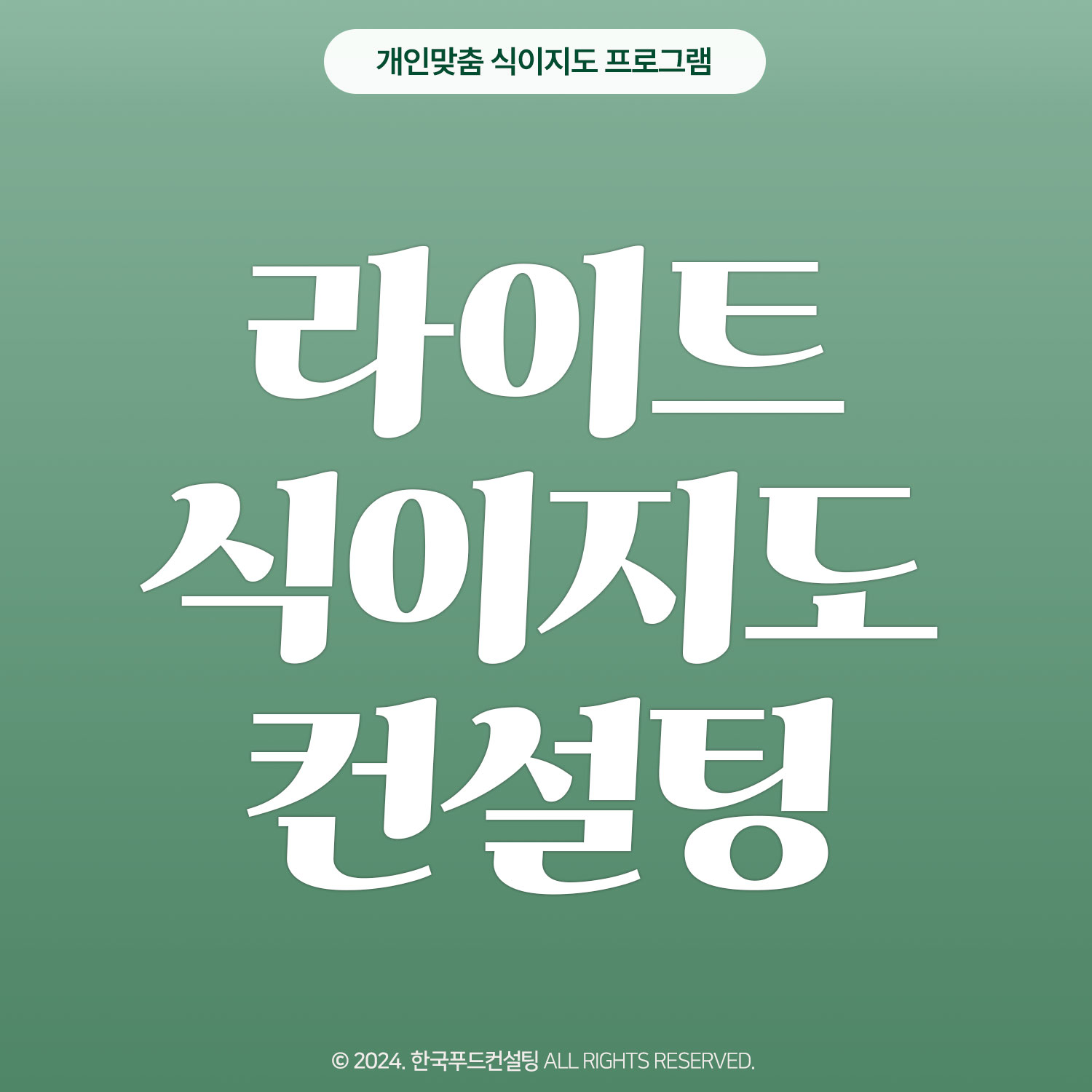 라이트 식이지도컨설팅 프로그램 (3주)