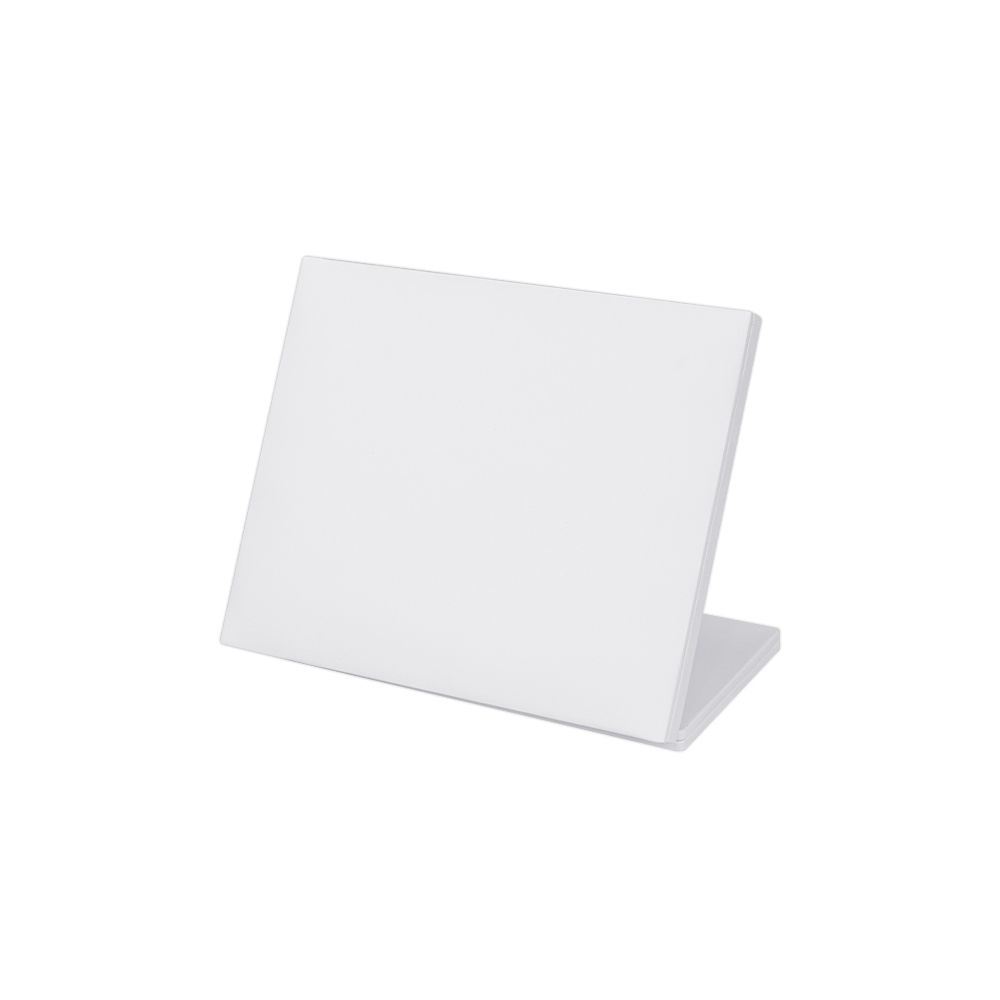 인조가죽 경사 목걸이 진열대 화이트 소 25x12x18