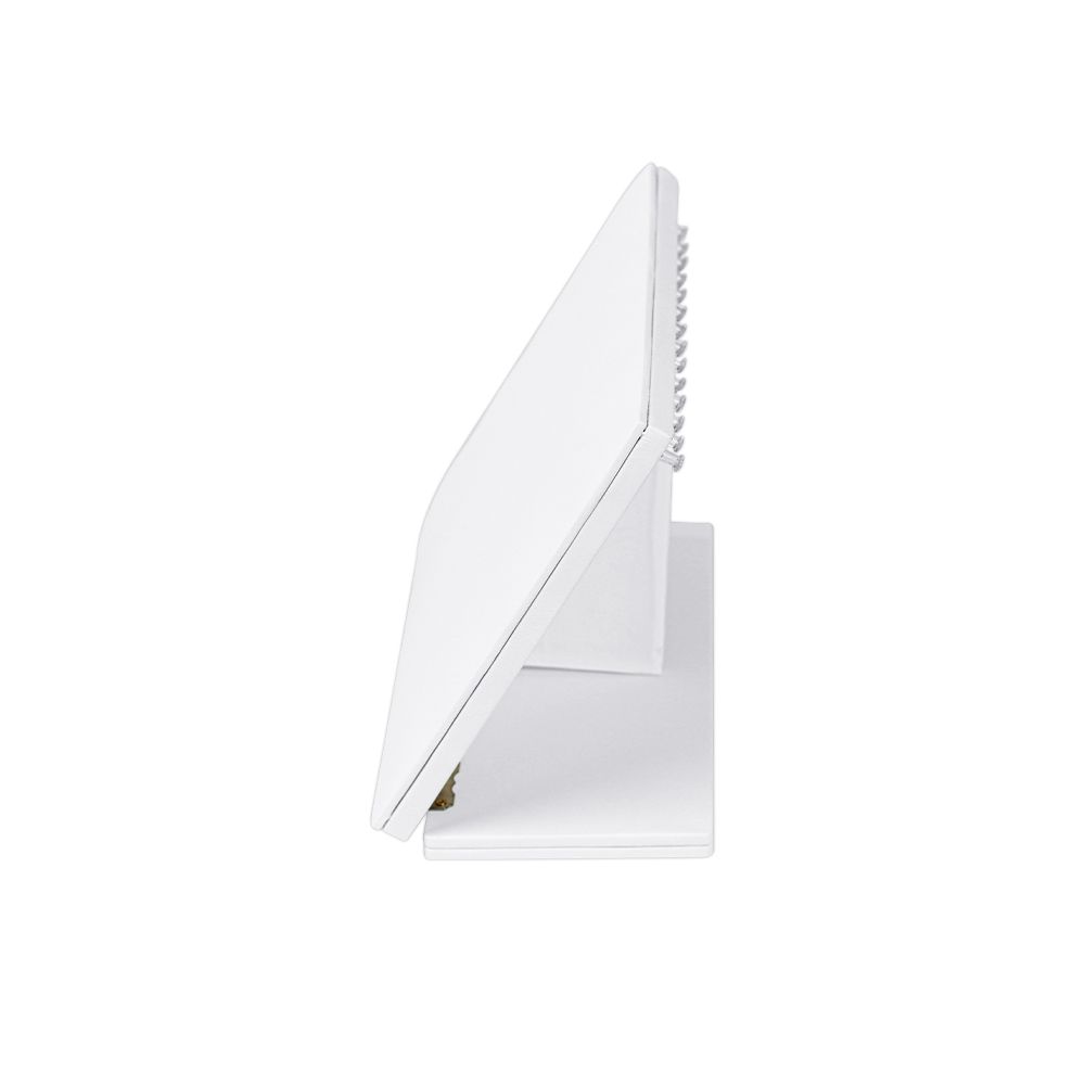 인조가죽 경사 목걸이 진열대 화이트 소 25x12x18