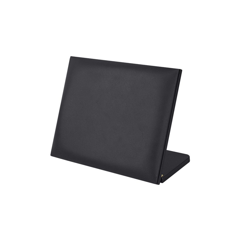 인조가죽 경사 목걸이 진열대 블랙 소 25x12x18
