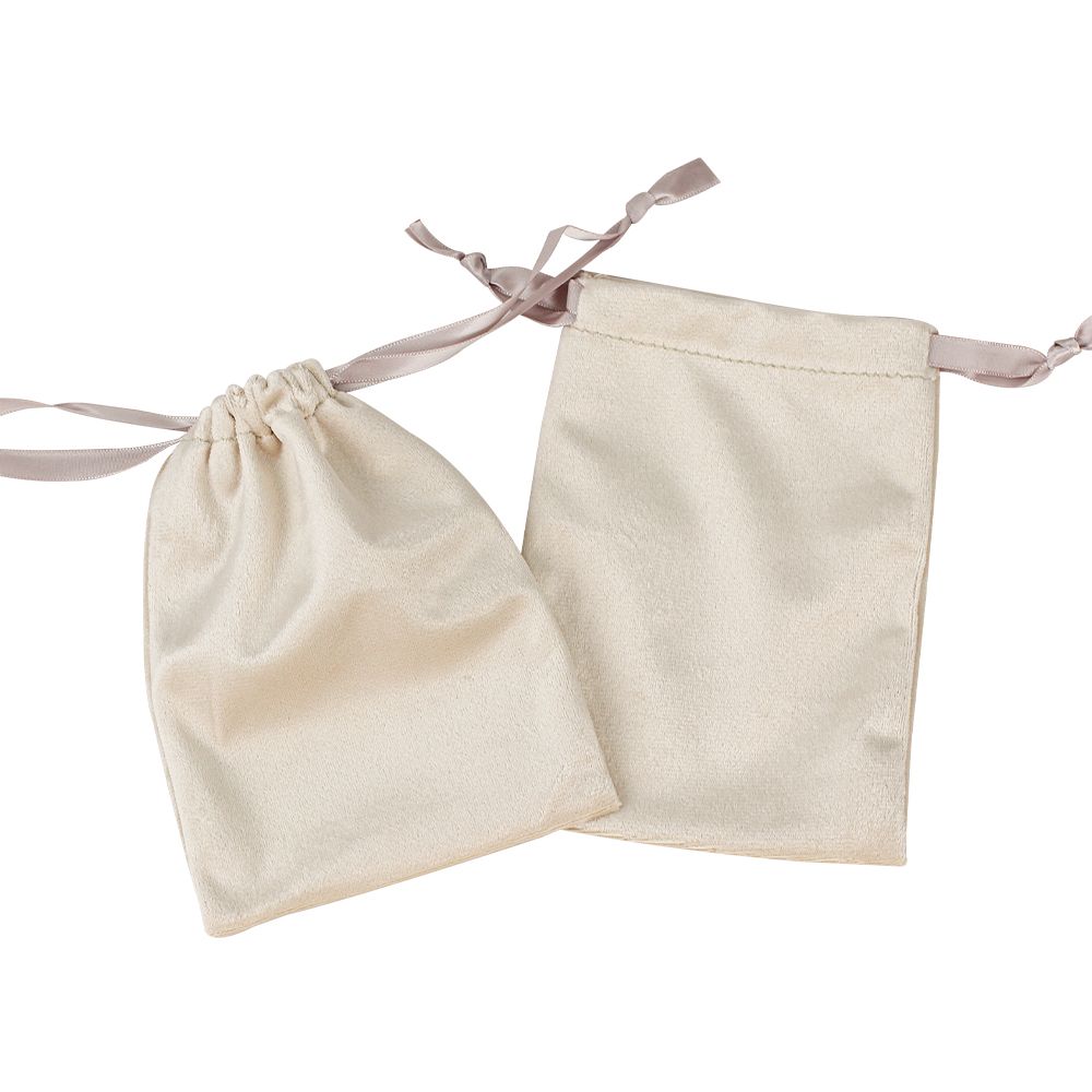 사각 주머니 주얼리 파우치 베이지 12x17cm 20장