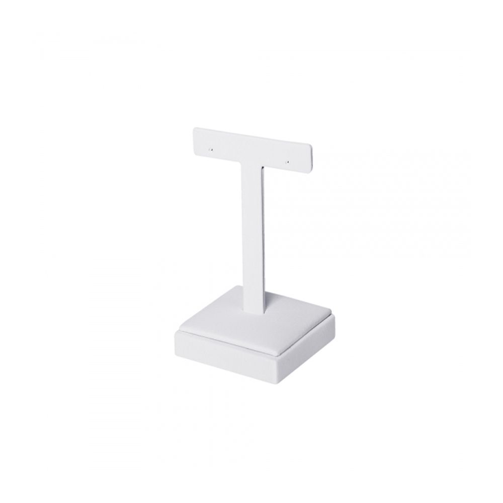 인조가죽 일자 T형 귀걸이 진열대 화이트 중 5x5x8.5