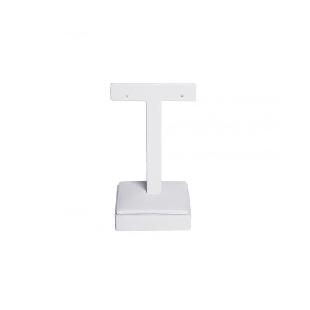 인조가죽 일자 T형 귀걸이 진열대 화이트 중 5x5x8.5