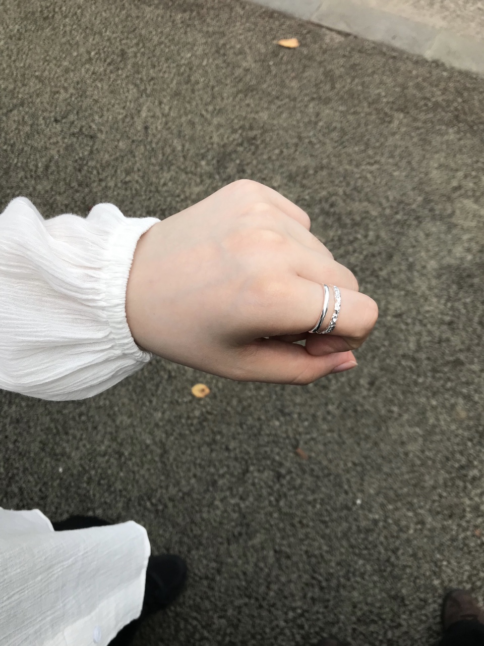 Two line openring 02 • 925silver