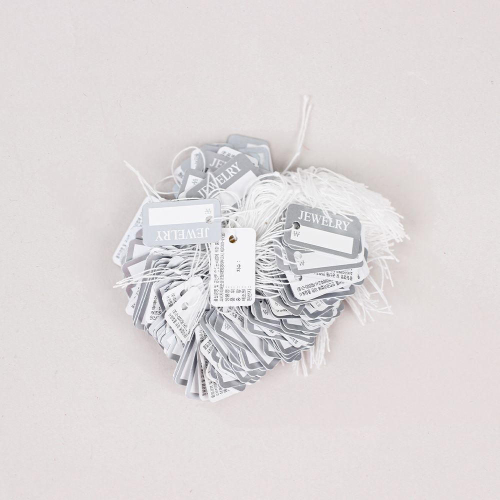 Jewelry 실택 은색 16mmx28mm 200장