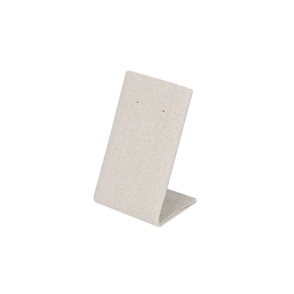린넨 사각 L형 귀걸이 진열대 베이지 6x5.5x8