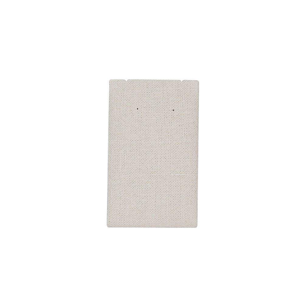 린넨 사각 L형 귀걸이 진열대 베이지 6x5.5x8