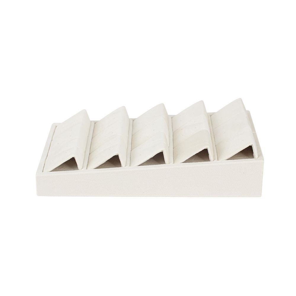 뉴벨벳 15구 귀걸이 진열대 아이보리 13.5x25x6.5cm