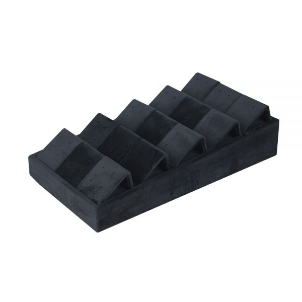 뉴벨벳 15구 귀걸이 진열대 블랙 13.5x25x6.5cm