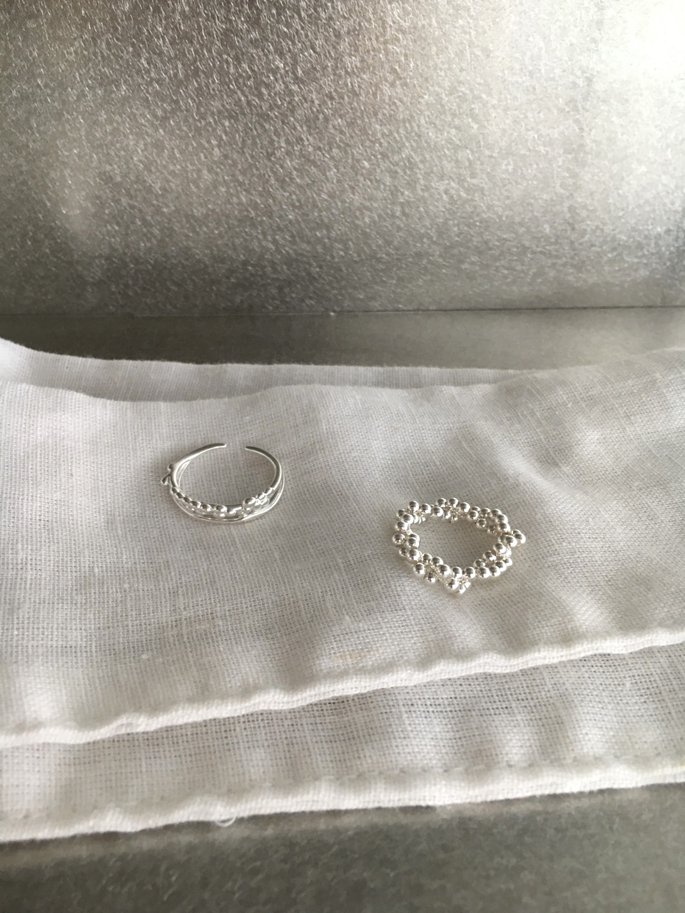 Two line openring 03 • 925silver
