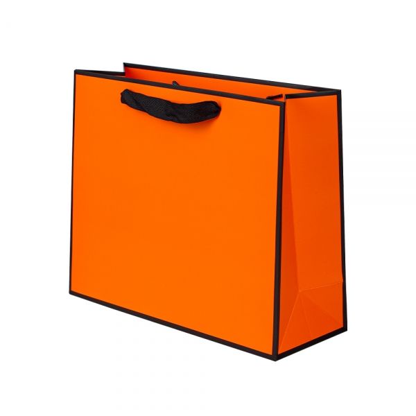 블랙라인 오렌지 고급 쇼핑백 32x11.5x26cm 10장
